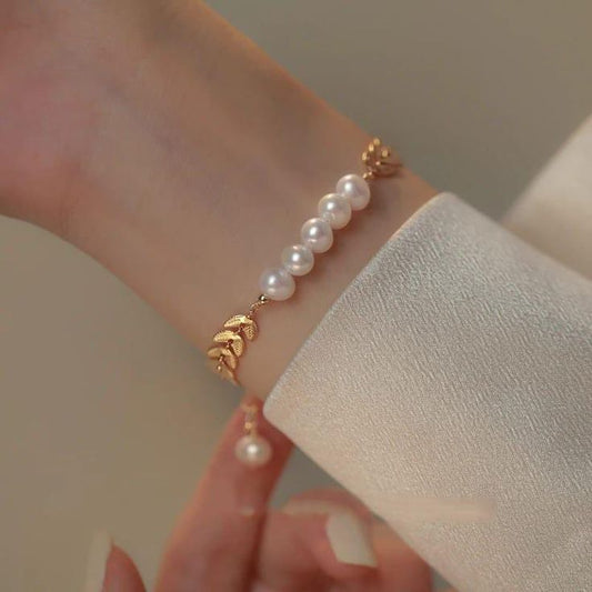 Anja Stainless Hand Chain Bracelet